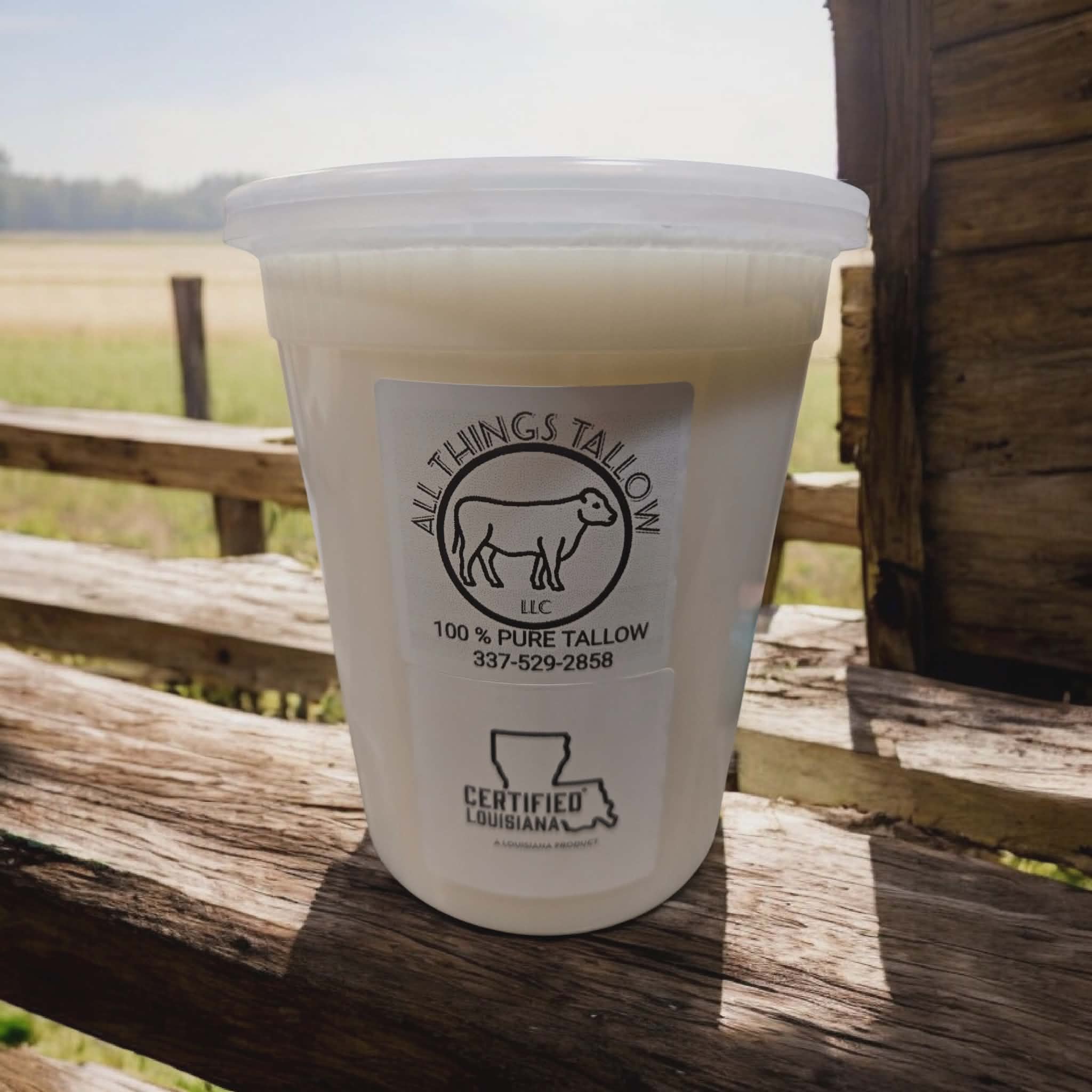 Quart of 100% Pure Grass-Fed Suet Beef Tallow