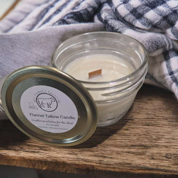 Flannel Tallow Lotion Candle